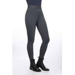 Leggings HKM Isabella con grip in silicone a fondo intero Grigio Leggings HKM Isabella con grip in silicone a fondo intero Grigio