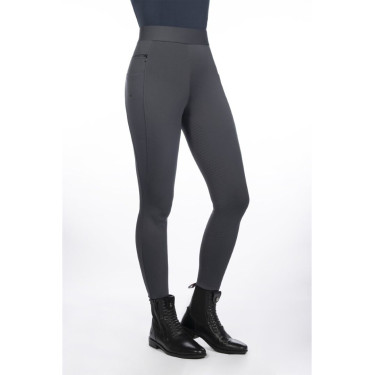 Leggings HKM Isabella con grip in silicone a fondo intero Grigio Leggings HKM Isabella con grip in silicone a fondo intero Grigio