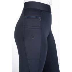 Leggings HKM Isabella con grip in silicone a fondo intero Blu profondo Leggings HKM Isabella con grip in silicone a fondo intero Blu profondo