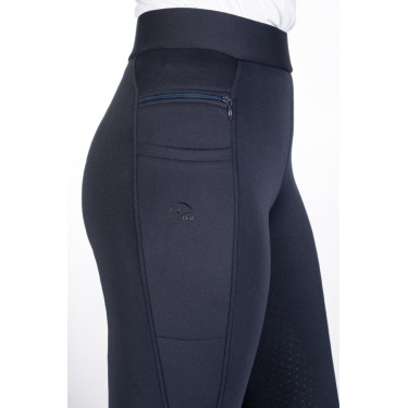 Leggings HKM Isabella con grip in silicone a fondo intero Blu profondo Leggings HKM Isabella con grip in silicone a fondo intero Blu profondo