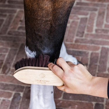 Spazzola Classic in legno corta dura Grooming Deluxe by Kentucky Marrone