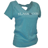 T-shirt donna Amaluza Flags & Cup Verde celadon