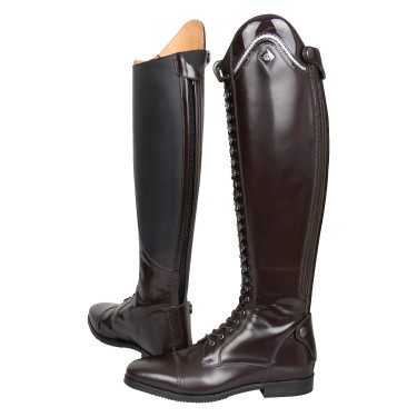 Stivali da equitazione Imperial Riding Olania Deluxe Dressage Corti/Larghi Marrone scuro