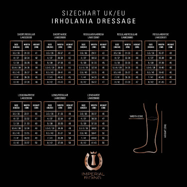 Stivali da equitazione Imperial Riding Olania Deluxe Dressage Corti/Larghi Marrone scuro