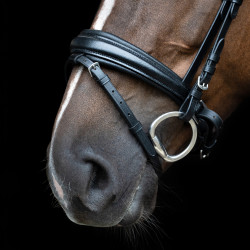 Briglia inglese Imperial Riding combinata Sleek Nero