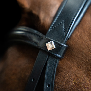 Briglia inglese Imperial Riding combinata Sleek Nero
