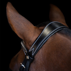 Briglia Imperial Riding con capezzina inglese curva Nero