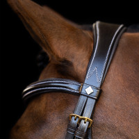 Briglia Imperial Riding con capezzina inglese curva Marrone