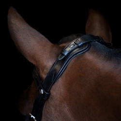 Briglia Imperial Riding con capezzina combinata ergonomica bassa Nero