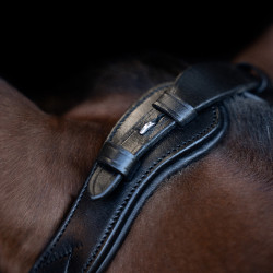 Briglia Imperial Riding con capezzina combinata ergonomica bassa Nero