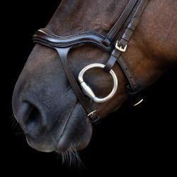 Briglia Imperial Riding con capezzina combinata ergonomica bassa Marrone