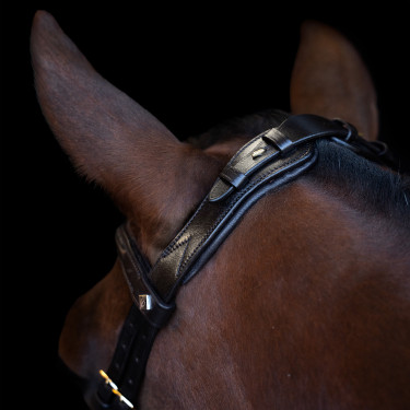 Briglia Imperial Riding con capezzina combinata ergonomica bassa Marrone