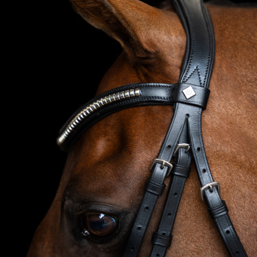 Briglia con capezzina messicana Imperial Riding Nero