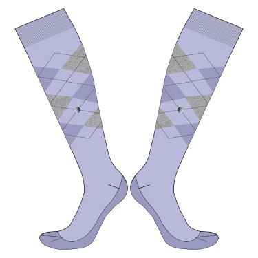 Calze Imperial Riding Queen of Diamonds donna Glicina Viola