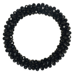 Elastico per capelli con strass Imperial Riding Nero