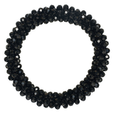 Elastico per capelli con strass Imperial Riding Nero