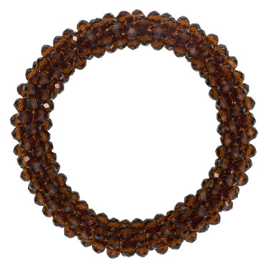 Elastico per capelli con strass Imperial Riding Marrone scuro