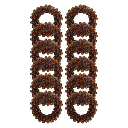 Elastici per pioni della criniera Imperial Riding confezione da 12 Marrone scuro Elastici per pioni della criniera Imperial Riding confezione da 12 Marrone scuro