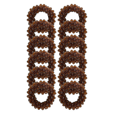 Elastici per pioni della criniera Imperial Riding confezione da 12 Marrone scuro Elastici per pioni della criniera Imperial Riding confezione da 12 Marrone scuro