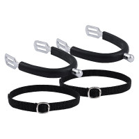 Speroni per bambini Imperial Riding Basic 15 mm con rivestimento in silicone Argento