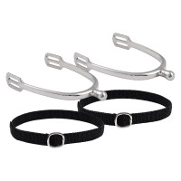 Speroni per bambini Imperial Riding Basic 15 mm punta tonda Argento