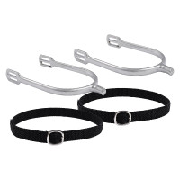 Speroni da uomo Imperial Riding Basic 15 mm punta quadrata Argento