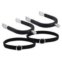 Speroni da uomo Imperial Riding Basic 20 mm con rivestimento in silicone Argento