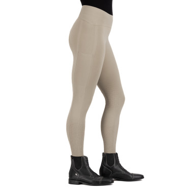 Leggings da equitazione Euro-Star Empower grip al ginocchio donna Beige