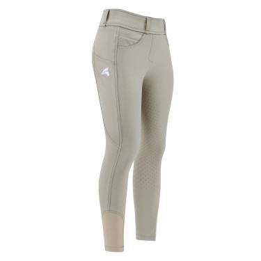 Leggings da equitazione Euro-Star Maxi FullGrip Kids Tan Grigio