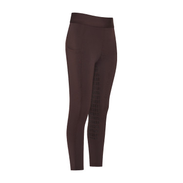 Leggings da equitazione Imperial Riding Basic FullGrip Kids Cioccolato Marrone