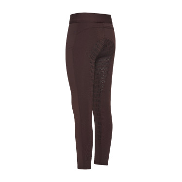 Leggings da equitazione Imperial Riding Basic FullGrip Kids Cioccolato Marrone