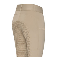 Leggings da equitazione Imperial Riding Basic Glam FullGrip donna Grigio / sabbia