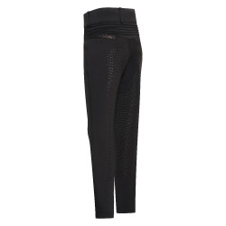 Leggings da equitazione Imperial Riding Comfi Sparks Summer FullGrip Bambini Nero