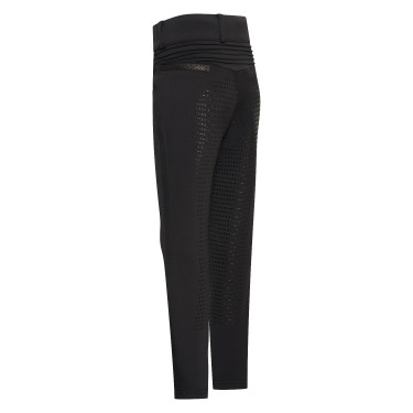 Leggings da equitazione Imperial Riding Comfi Sparks Summer FullGrip Bambini Nero