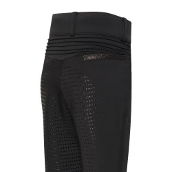 Leggings da equitazione Imperial Riding Comfi Sparks Summer FullGrip Bambini Nero