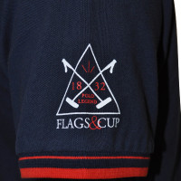 Polo bambino Oyon Flags & Cup Blu navy Polo bambino Oyon Flags & Cup Blu navy