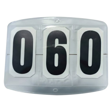 Numero di gara Imperial Riding Basic con velcro 3 cifre Bianco