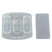 Numero di gara Imperial Riding Basic con velcro 3 cifre Bianco