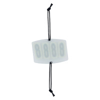 Numero di gara Imperial Riding Basic quadrato 4 cifre Bianco