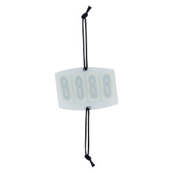 Numero di gara Imperial Riding Basic quadrato 4 cifre Bianco