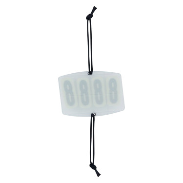 Numero di gara Imperial Riding Basic quadrato 4 cifre Bianco