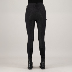 Pantaloni da equitazione Euro-Star Aurelle diamond FullGrip donna Nero