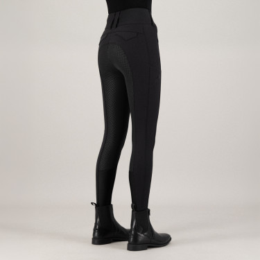 Pantaloni da equitazione Euro-Star Aurelle diamond FullGrip donna Nero