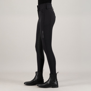Pantaloni da equitazione Euro-Star Aurelle diamond FullGrip donna Nero