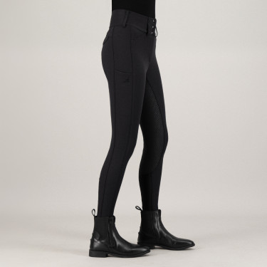 Pantaloni da equitazione Euro-Star Aurelle diamond FullGrip donna Nero