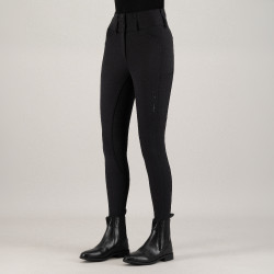 Pantaloni da equitazione Euro-Star Aurelle diamond FullGrip donna Nero