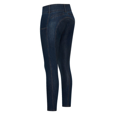 Pantaloni da equitazione Euro-Star Classic Slim in denim da donna Denim blu scuro
