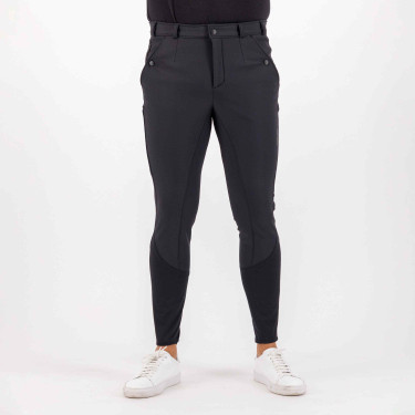 Pantaloni da equitazione Euro-Star Marcel FullGrip da uomo Nero