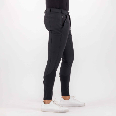Pantaloni da equitazione Euro-Star Marcel FullGrip da uomo Nero