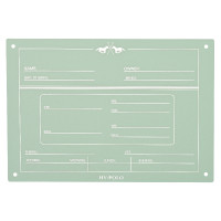 Targa per box English HV Polo Cielo acqua